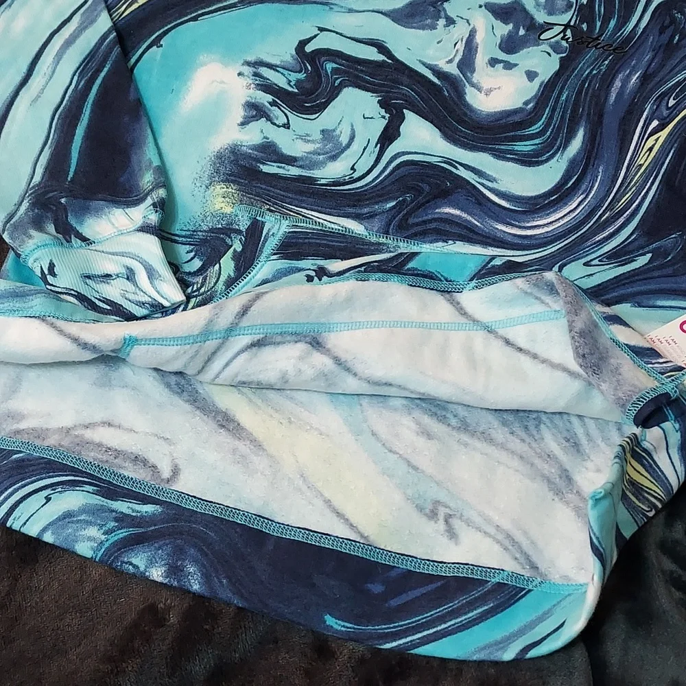 Girls Justice Marbled Hoody Sweatshirt - Picture 8 of 11